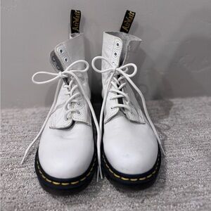 White Dr. Marten Women’s 1460 Pascal Virginia Boot